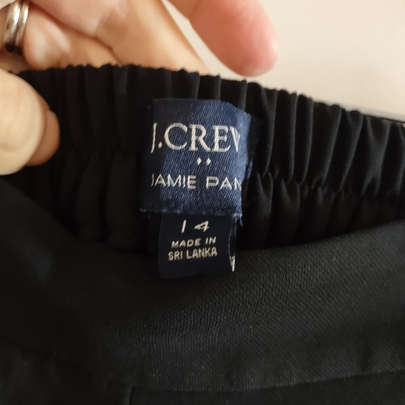 J. Crew Factory Jamie Pant Tapered Leg Pull-On Black - Picture 6 of 16